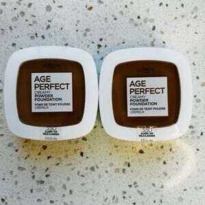 L'Oréal Age Perfect Creamy Powder Foundation 350 Classic Tan 2 Pack